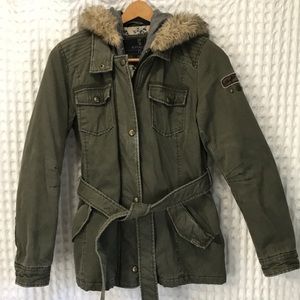 Womens Buffalo Utility Jacket Size L with detachable hood